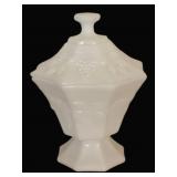 Vintage Anchor Hocking Milk Glass Candy Dish