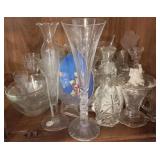 Cabinet Lot of Assoted Glass Items