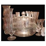 Cabinet Lot of Assoted Glass Items