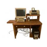 Desk w/ Vintage Computer Setup