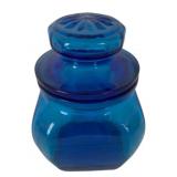 Blue Apothecary Jar - 7 1/2 Inches Tall
