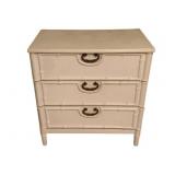 3-Drawer Chest w/ faux bamboo frame