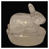 Glass Rabbit on Next - 5.5 x 4.5 x 3