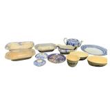 Assorted Blue and White Items