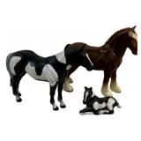 ERTL 3 Piece Lot Horses - 3.5 x 3.5 x 1