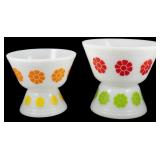 Vtg Federal 4pc Daisy Bowl Set 4'x8'
