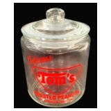 Tom's Peanuts Glass Store Jar - 10 x 7