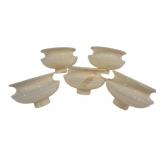 5 Art Glass Shades 5'
