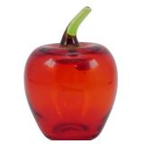 Vintage Rainbow Glass Art Deco Apple 4.5'