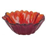 Vintage Indiana Glass Red Flower Bowl 3'x7'