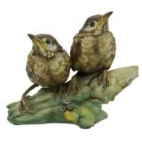 Turolia Merula Group Porcelain Bird Figure 6'