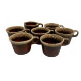7 Hull Pottery Mugs - 3' Tall