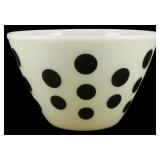Vintage Fire King Polka Dot Bowl 4.5'x8'