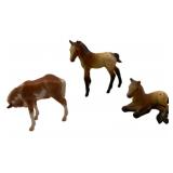 Breyer 3 Pc Standing, Scratching & Lying Foals