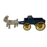 Cast Iron Goat w/ Cart - 8 x 2.25 x 3