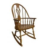Antique Windsor Rocking Chair - 39 x 23 x 28