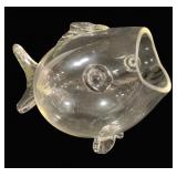 Blenko Glass Fish Vase