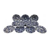 12 English Meissen Blue Onion - 8.25' Bowls