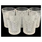 5 Pc Set Anchor Hocking 'Miss America' Glasses