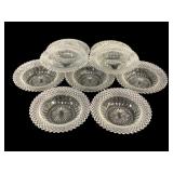 9 Anchor Hocking 'Miss America' Bowls - 6' Round