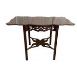 Chinese Chippendale Drop Side Table