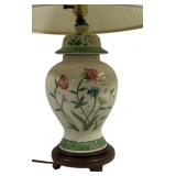 Vintage Chinese Porcelain Ginger Jar Table Lamp