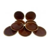 9 Hull Pottery Plates - 10.25' Round