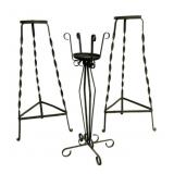 3 Metal Plant Stands - 35' Tall