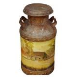 Vintage Painted Milk Can 25'