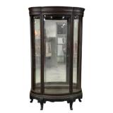 Curved Glass China Cabinet No Shelves