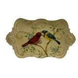 Metal Bird Serving Tray - 18 x 11.75