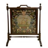 Vintage Needlepoint Fireplace Screen 35'x28'