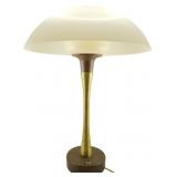Mid Century Mushroom Form Table Lamp 21'