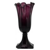 Fenton Aubergine Purple Swung Vase 11'