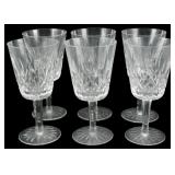 6 Waterford Crystal Lismore Stems 7'