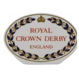 Royal Crown Derby England Display Plaque 3'