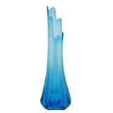 MCM 21' L.E. Smith Simplicity Blue Swung Vase