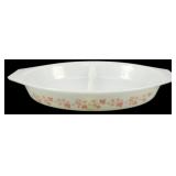 Pyrex Gooseberry Pink Divided Casserole Dish
