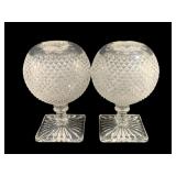 2 Glass Vases - 7' Tall
