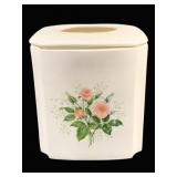 Hall's Heather Rose Tissue Box - 6 x 6 x 6