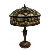 Tiffany Style Stained Glass Table Lamp 24'