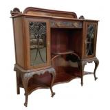 English Victorian Mahogany Display Cabinet