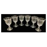 6 Imperial Stemmed Wine Goblets - 7' Tall