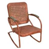 Vintage Metal Rocker - 22 x 34 x 33