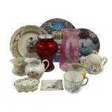 Lot of Assorted Glass Decor Items