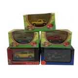 5pc Lot Motor Max 1/87 Scale Die Cast Cars
