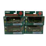 4pc Lot IMEX Railway Express Agency Trucks
