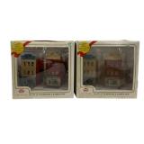 2pc Lot Model Power Lighted Storefronts