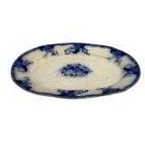 Balmoral Oval Flow Blue Platter - 20.5 x 14