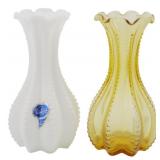 2 Imperial Glass Bud Vases 5'
